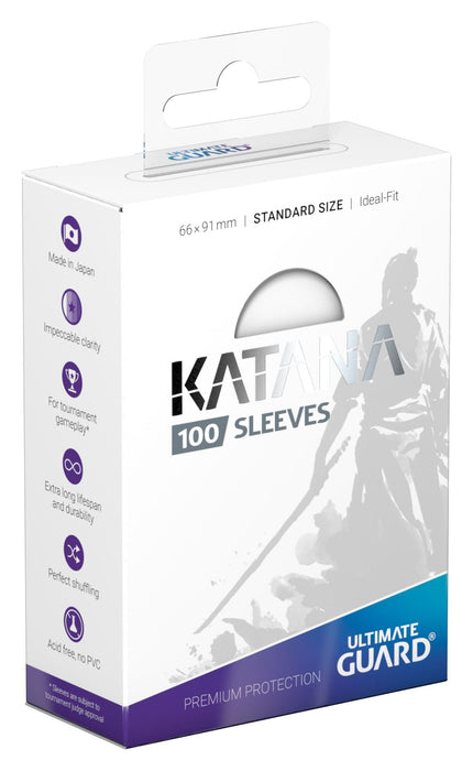 Katana Sleeves | Standard | Ideal Fit | 100ct (White)