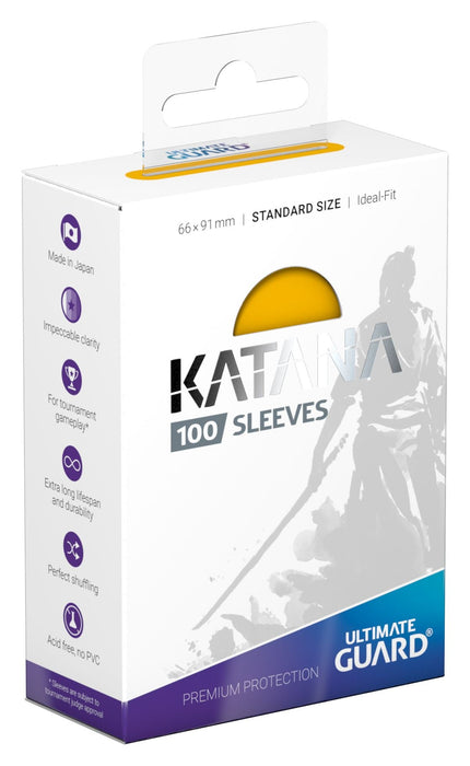 Katana Sleeves | Standard | Ideal Fit | 100ct (Yellow)