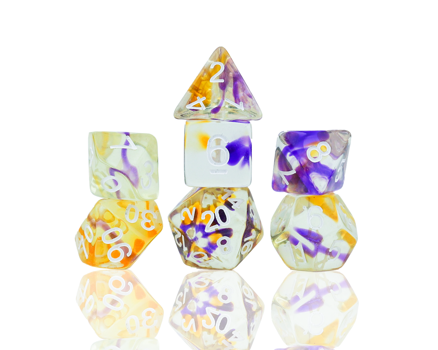(NEW) Sirius Dice | Violet Swirl | Dice Set