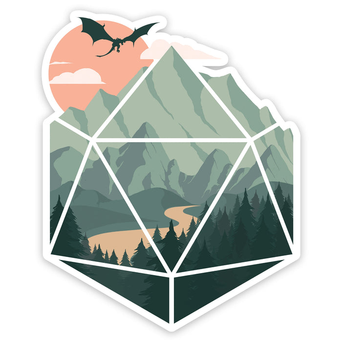 Glass Staff | Vinyl Sticker | D20 Scene
