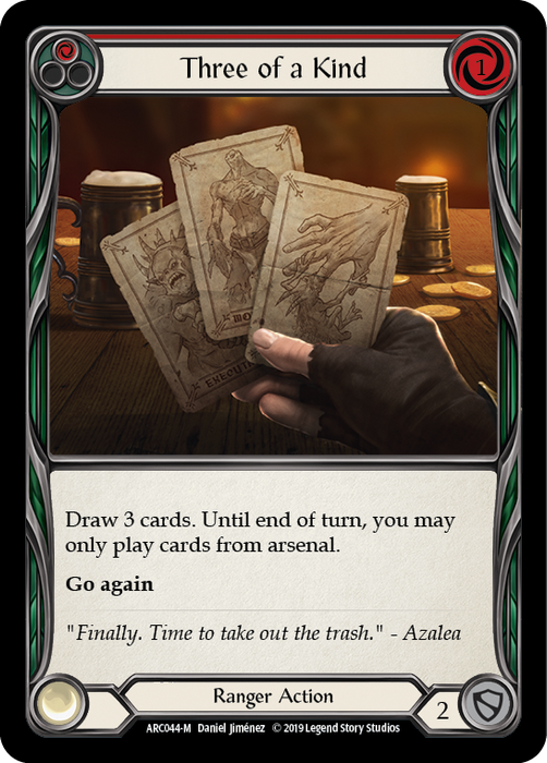 Three of a Kind [ARC044-M] (Arcane Rising)  1st Edition Normal