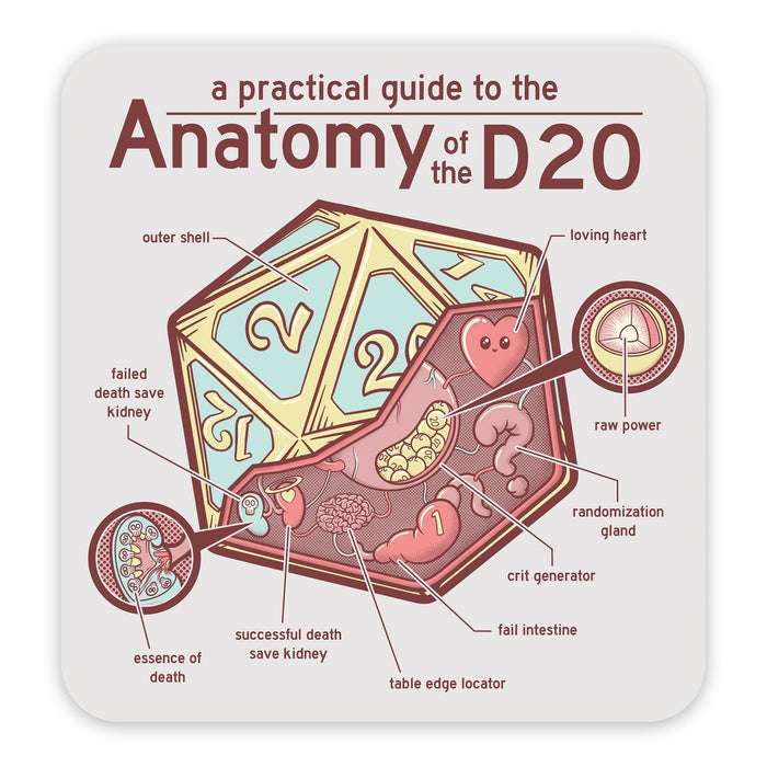 Glass Staff | Vinyl Sticker | Anatomy of the D20