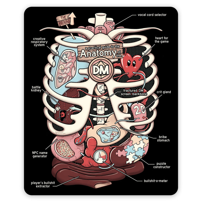 Glass Staff | Vinyl Sticker | Anatomy of the DM