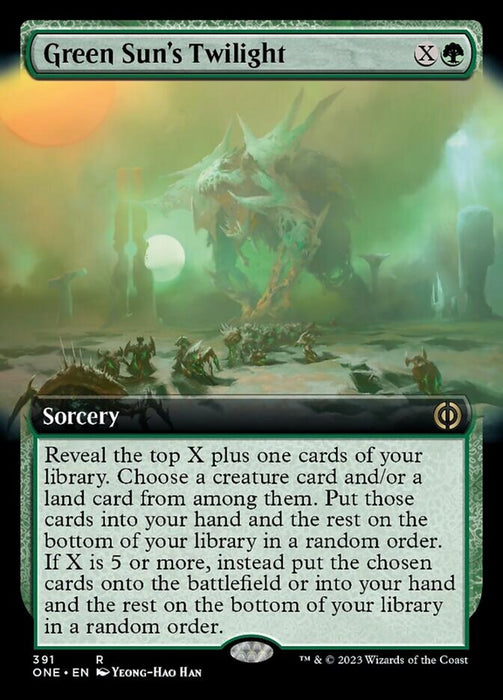 Green Sun's Twilight (Extended Art) [Phyrexia: All Will Be One]