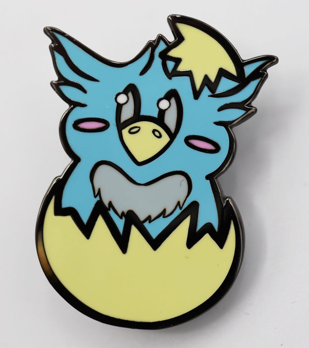 Foam Brain | Enamel Pin | Baby HippoGriff