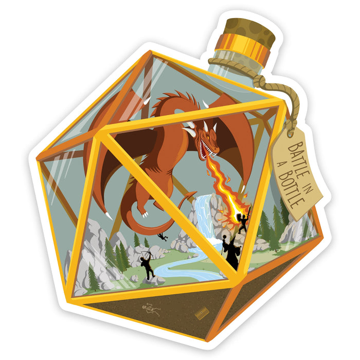 Glass Staff | Vinyl Sticker | Battle in a Bottle