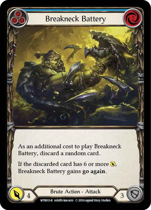 Breakneck Battery (Blue) [WTR013-R] (Welcome to Rathe)  Alpha Print Rainbow Foil