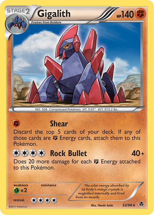 Gigalith (53/98) [Black & White: Emerging Powers]