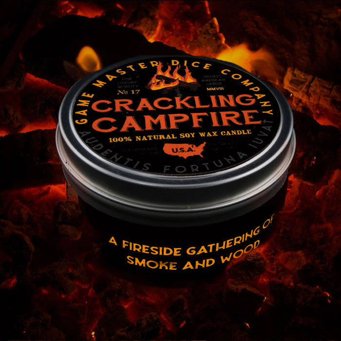 GM Dice | Gaming Candle | Crackling Campfire