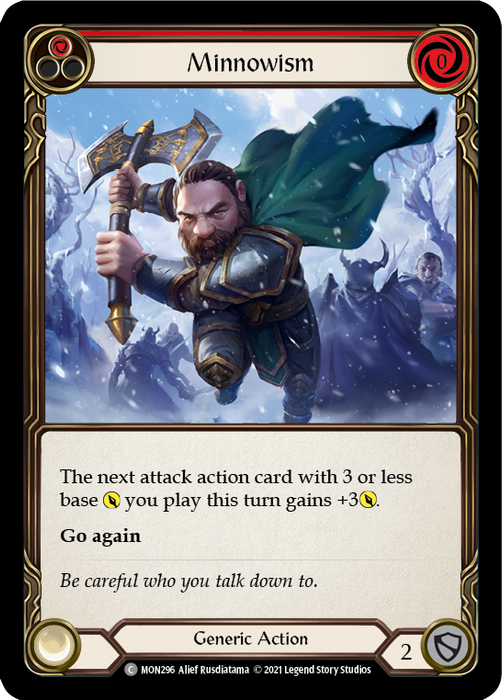 Minnowism (Red) [MON296-RF] (Monarch)  1st Edition Rainbow Foil