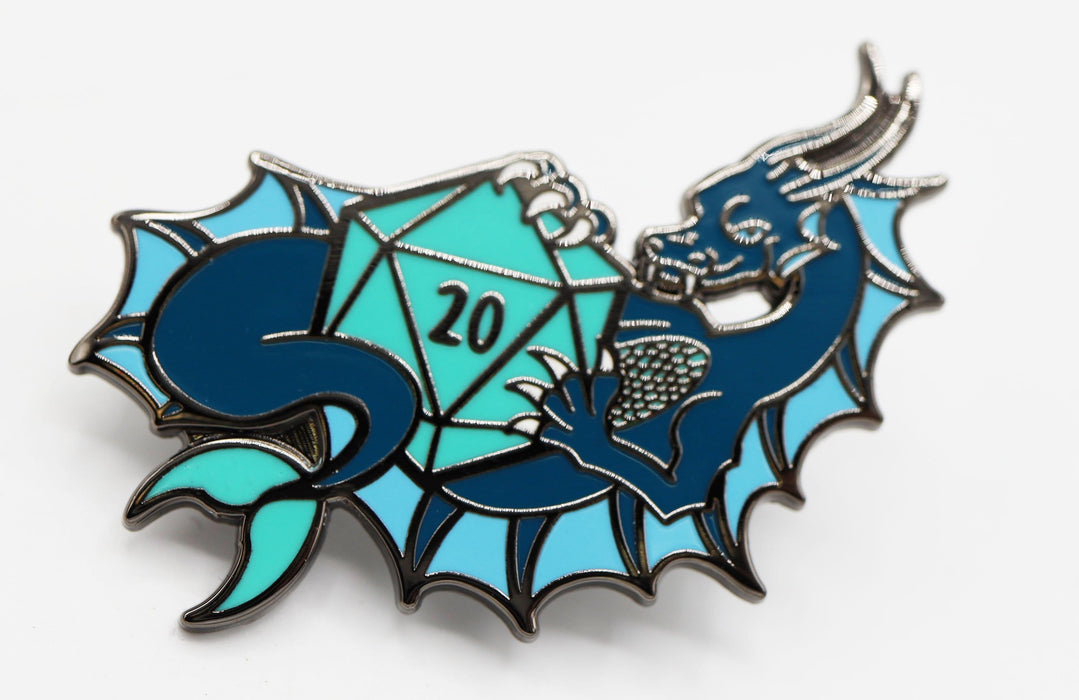 Foam Brain | Enamel Pin | Water Dragon