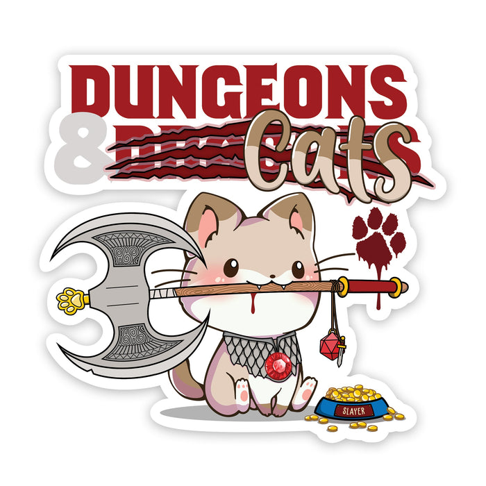 Glass Staff | Vinyl Sticker | Dungeons & Cats