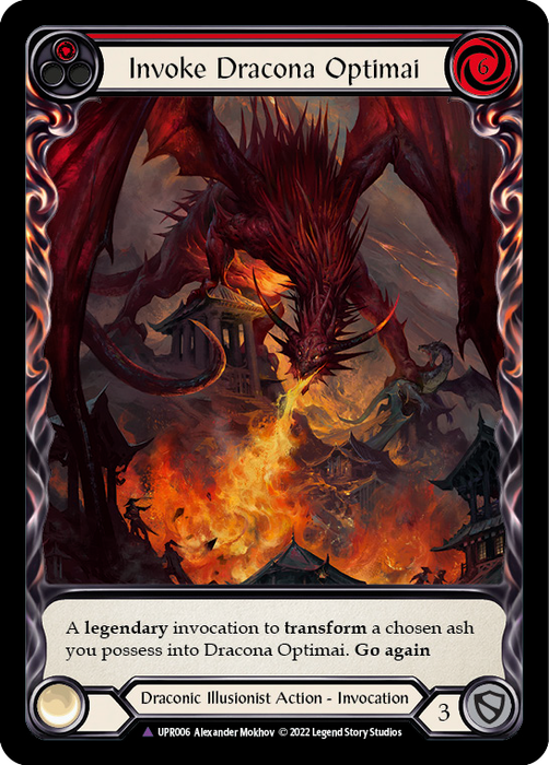 Invoke Dracona Optimai // Dracona Optimai (Marvel) [UPR006] (Uprising)  Cold Foil
