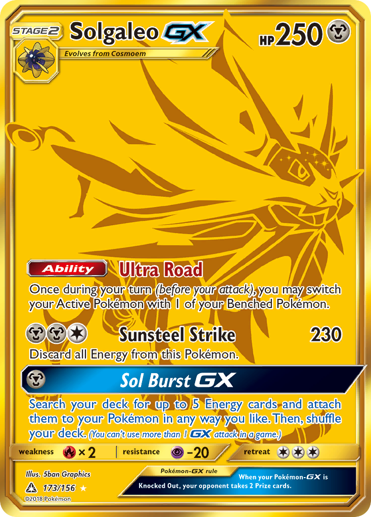 Solgaleo GX (173/156) [Sun & Moon: Ultra Prism] — Gray Gauntlet Games