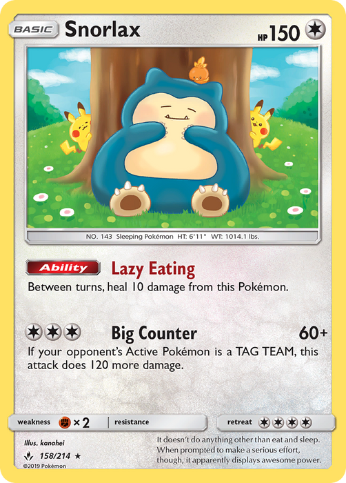 Snorlax (158/214) [Sun & Moon: Unbroken Bonds]