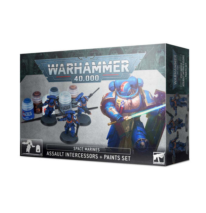 Warhammer 40k | Space Marines | Assault Intercessors + Paint Set