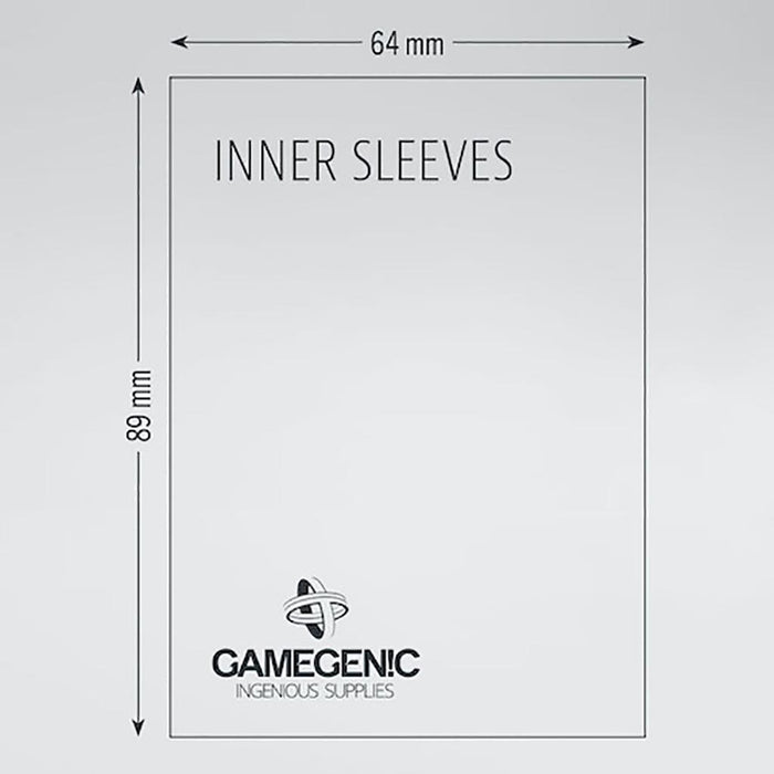 GAMEGENIC Matte Sleeves, Standard Size, 50ct (Clear)