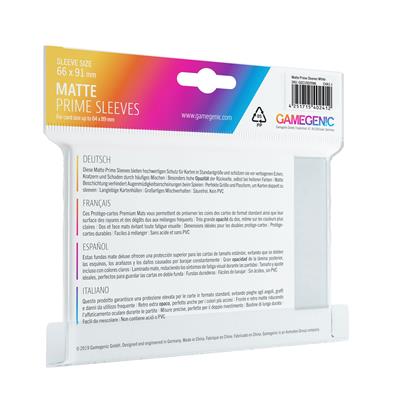 GAMEGENIC Matte Prime Sleeves, 100ct (White)