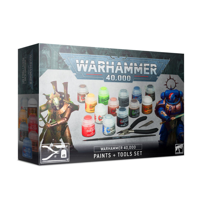 Warhammer 40K | Paints + Tools Set