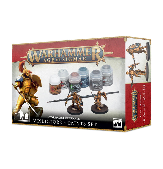Warhammer Age of Sigmar | Stormcast Eternals | Vindictors + Paints Set