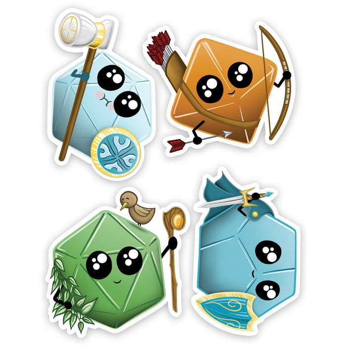 Glass Staff | Vinyl Sticker | Kawaii Dice (Pack 1)