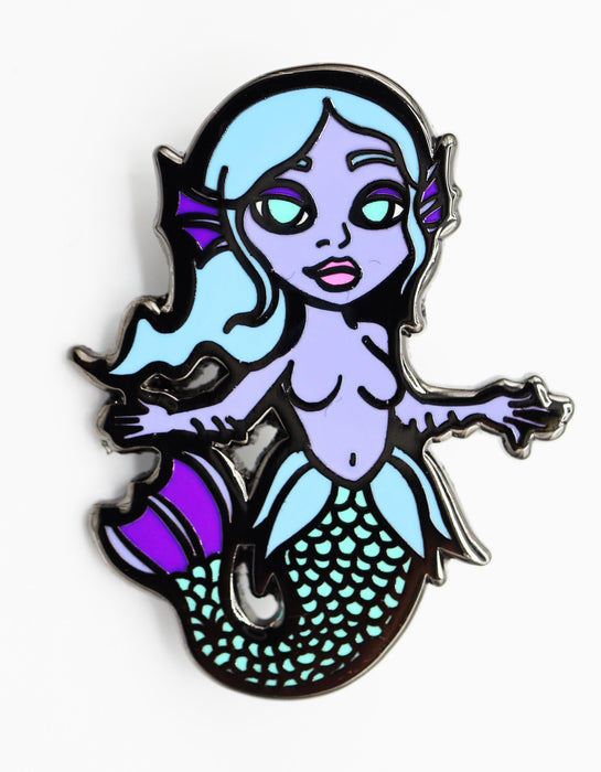 Foam Brain | Enamel Pin | Merfolk