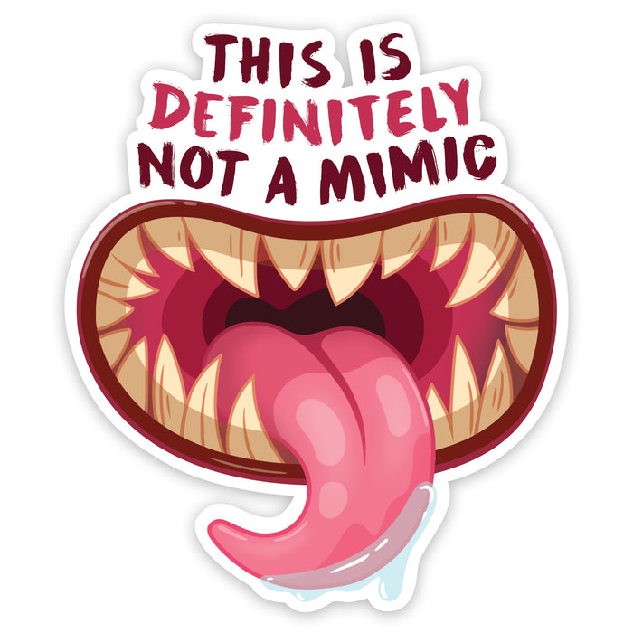Glass Staff | Vinyl Sticker | Definitely Not a Mimic