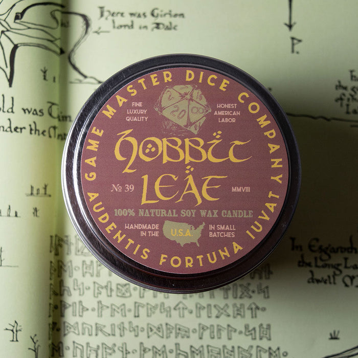 GM Dice | Gaming Candle | Hobbit Leaf
