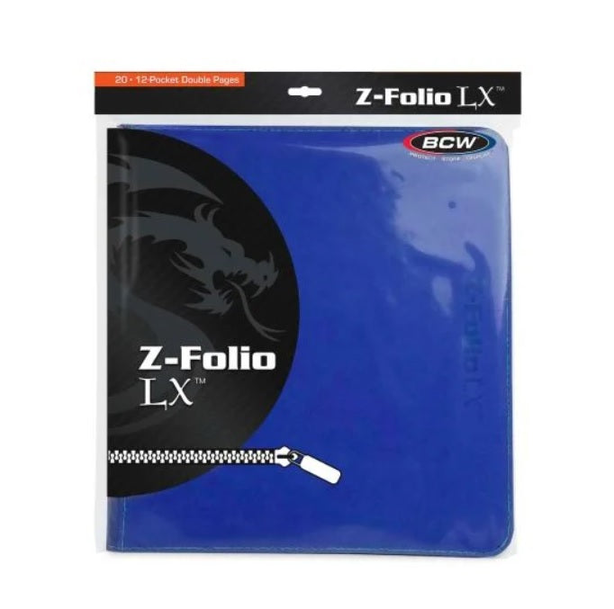 BCW | Z-Folio | 12-Pocket LX Album (Blue)