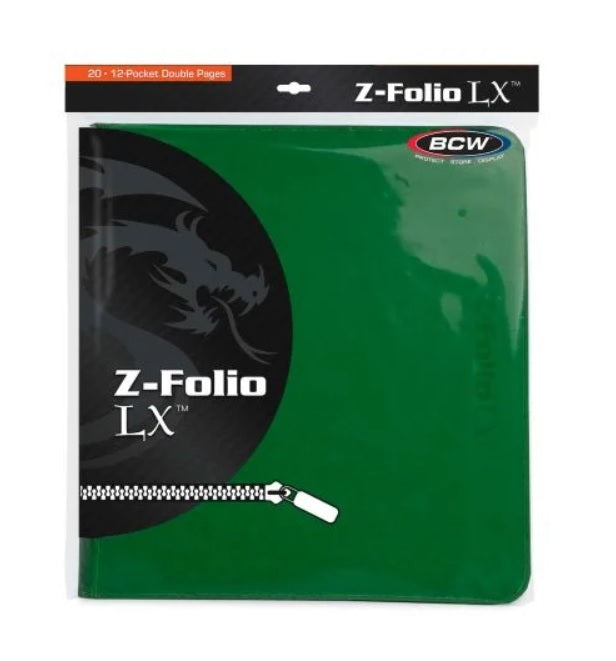 BCW | Z-Folio | 12-Pocket LX Album (Green)