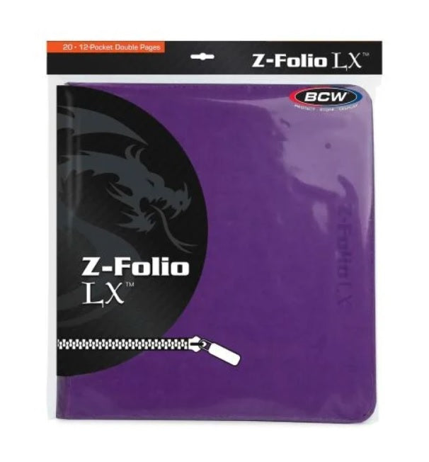 BCW | Z-Folio | 12-Pocket LX Album (Purple)