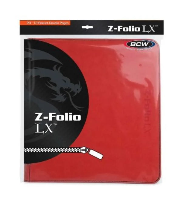 BCW | Z-Folio | 12-Pocket LX Album (Red)